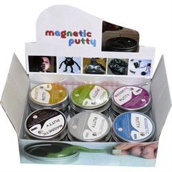Лизун магнитный Magnetic Putty 12 шт/уп цвета в ассортименте - фото 115985