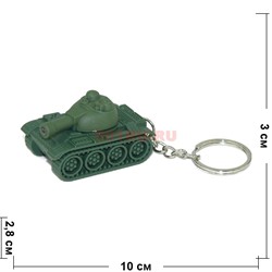 Брелок фонарик «танк» со звуком 12 шт/уп - фото 116680