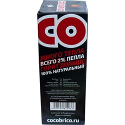 Уголь для кальяна кокосовый 1 кг Cocobrico 96 шт, Кокобрико (18 шт/кор) - фото 117165