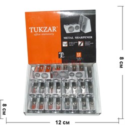 Точилка металлическая TZ-40-2 Tukzar 12 шт/уп - фото 118455