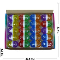 Лизун мялка Цилиндр двухцветное 20 шт/уп - фото 118469