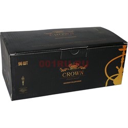 Уголь для кальяна Black Crown кокосовый 96 шт 1 кг - фото 118587