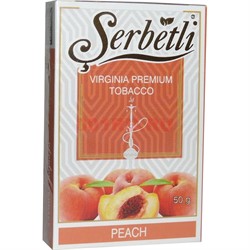 Табак для кальяна Шербетли 50 гр "Персик" (Virginia Tobacco Serbetli Peach) - фото 118597