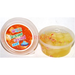 Лизун мялка с кусочками фруктов Coconut Crystal Mud 12 шт/уп - фото 118936
