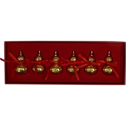 Тыква Ву Лу под золото с иероглифами набор из 6 шт - фото 119241