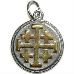 Амулет индийский «иерусалимский крест» цветной - фото 119824