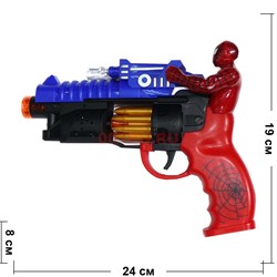 Пистолет игрушечный «Спайдермен» свет звук - фото 121151