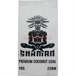 Уголь для кальяна Shaman 22 мм кокосовый 1 кг - фото 121189