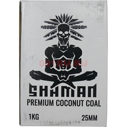 Уголь для кальяна Shaman 25 мм кокосовый 1 кг - фото 121207