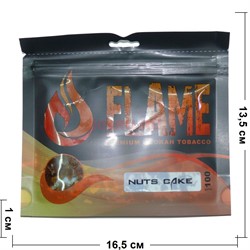 Табак для кальяна Flames 100 гр «Nuts Cake» - фото 121366
