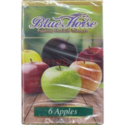 Табак для кальяна Blue Horse 50 гр «6 Apples» - фото 121400