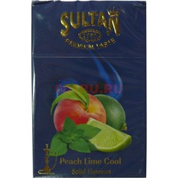 Табак для кальяна Sultan 50 гр «Peach Lime Cool» - фото 122387