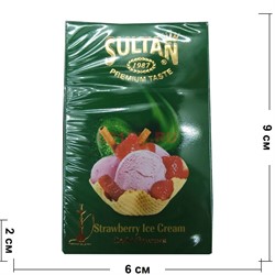 Табак для кальяна Sultan 50 гр «Strawberry Ice Cream» - фото 122456