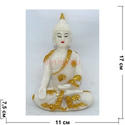 Будда белый 17 см (NS-865) - фото 122948