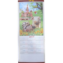 Календарь из рисовой бумаги символ 2019 года Свинья 5-6 моделей - фото 123162