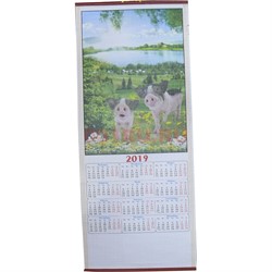 Календарь из рисовой бумаги символ 2019 года Свинья 5-6 моделей - фото 123163