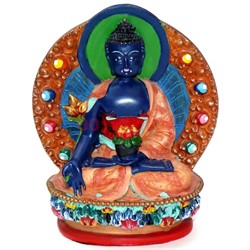 Будда в позе лотоса цветной (NS-286) - фото 123676