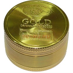 Гриндер 3 секции под золотую монету Gold 29x50 мм - фото 124512