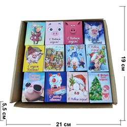 Книжки подарочные новогодние со свинками - фото 125028
