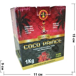 Уголь для кальяна Coco Prince 1 кг 26 мм - фото 125470
