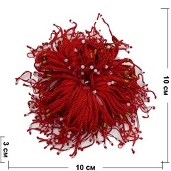 Браслет с красной ниткой с затяжками 100 шт/уп - фото 125511