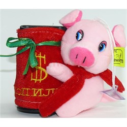 Свинка копилка с присоской (Pig-32) музыкальная 12 шт/уп - фото 125738