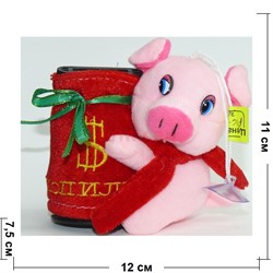 Свинка копилка с присоской (Pig-32) музыкальная 12 шт/уп - фото 125739