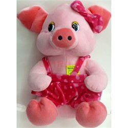 Свинка мягкая игрушка (Pig-36) символ года 12 шт/уп - фото 125744
