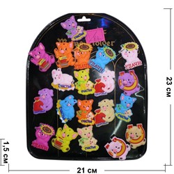 Магнит резиновый (AL-1) символ года Свинья 100 шт/уп - фото 125797