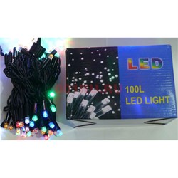 Гирлянда 100 LED ламп 10 м разноцветные - фото 125832