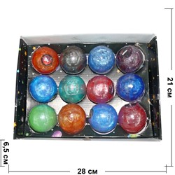 Лизуны «шарики 6 см» разноцветные 12 шт/уп - фото 126069