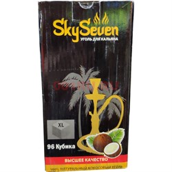 Sky Seven 96 кубиков кокосовый уголь 1 кг для кальяна - фото 126141
