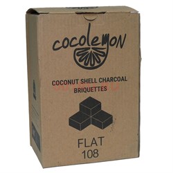 Уголь для кальяна Cocolemon кокосовый 108 кубиков Flat - фото 126294