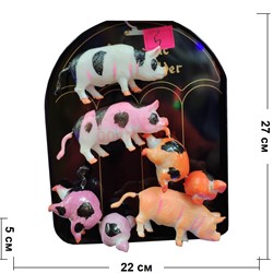 Магнит Свинья большая 24 шт/уп - фото 126321