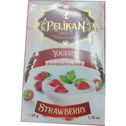 Табак для кальяна Pelikan 50 гр «Yoghurt Strawberry» - фото 126383