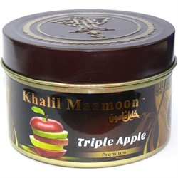Табак для кальяна Khalil Mamoon 250 гр "Triple Apple" (USA) мята - фото 128316