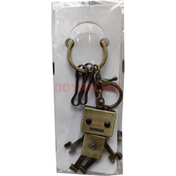 Брелок металлический «робот» под бронзу - фото 128473