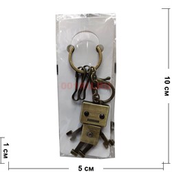 Брелок металлический «робот» под бронзу - фото 128474