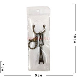 Брелок металлический «Эйфелева башня» под бронзу - фото 128480