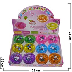 Лизун мялка «Fruit Crystal Mud» 12 шт/уп - фото 128685