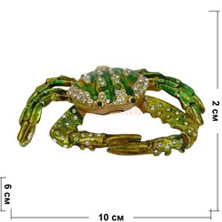 Шкатулка со стразами (4397) «Краб» - фото 128778