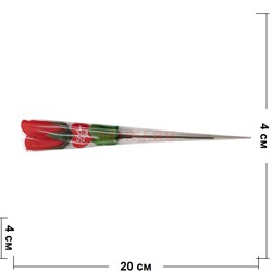 Роза 20 см 24 шт/уп - фото 129106