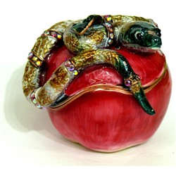 Шкатулка со стразами «Змея на яблоке» (18) - фото 129136