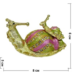 Шкатулка со стразами (550) «Две улитки» - фото 129160
