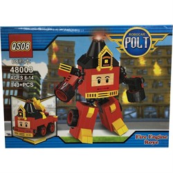 Контструктор Robocar Polt (48003) пожарник Рой 143+ деталей - фото 129345