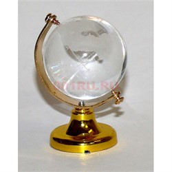 Кристалл «Глобус» 40 мм - фото 129487