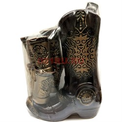 Бутылка керамическая «Сапог» + 6 рюмок - фото 129631