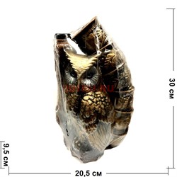 Бутылка керамическая «Сова» + 6 рюмок - фото 129634