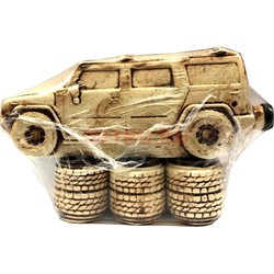 Бутылка керамическая «Хаммер» + 6 рюмок - фото 129659