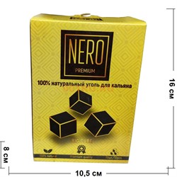 Кокосовый уголь Nero Premium для кальяна 25 мм 72 шт 1 кг - фото 130282